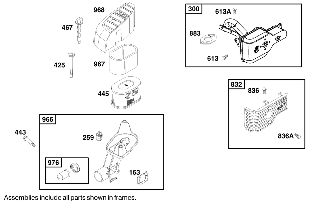 Engine Briggs & Stratton Model 122602-0150-E1 Diagram and Parts List for 20027 9900001 - 9999999 Toro Lawn Mower