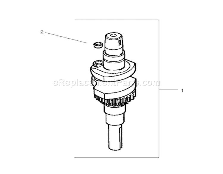 Crankshaft Assembly Diagram and Parts List for 74701 220000001-220999999 - 2002 Toro Lawn Tractor