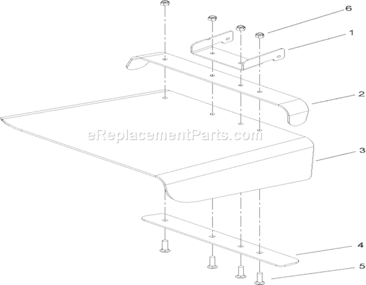 Deflector Assembly No. 108-8591 Diagram and Parts List for 74806 250000001-250999999 - 2005 Toro Lawn Tractor