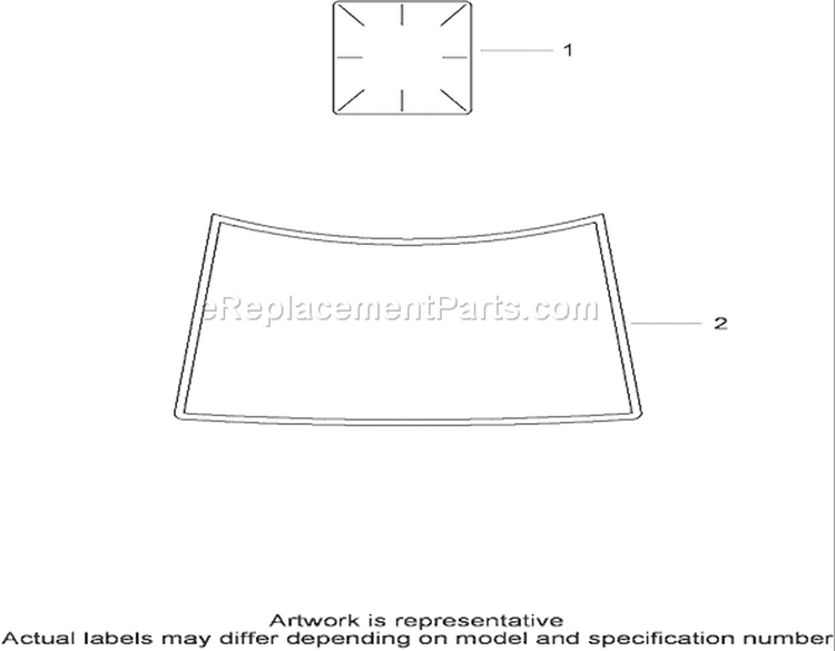 Decals Diagram and Parts List for 74815 290000001-290999999 - 2009 Toro Lawn Tractor