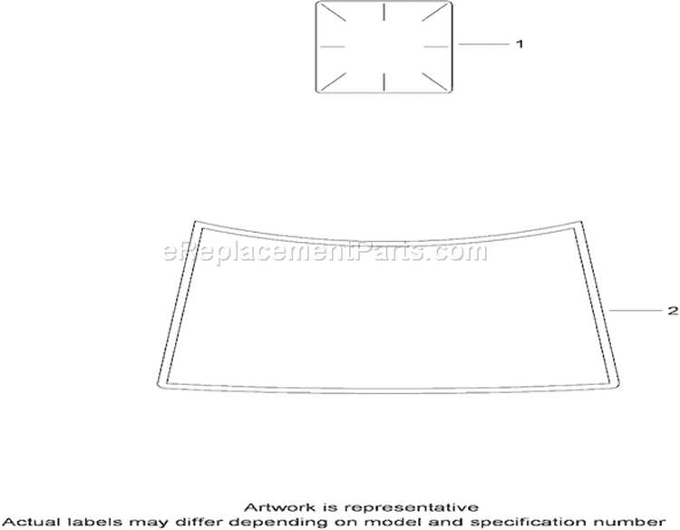 Decals Diagram and Parts List for 74822 290000001-290999999 - 2009 Toro Lawn Tractor