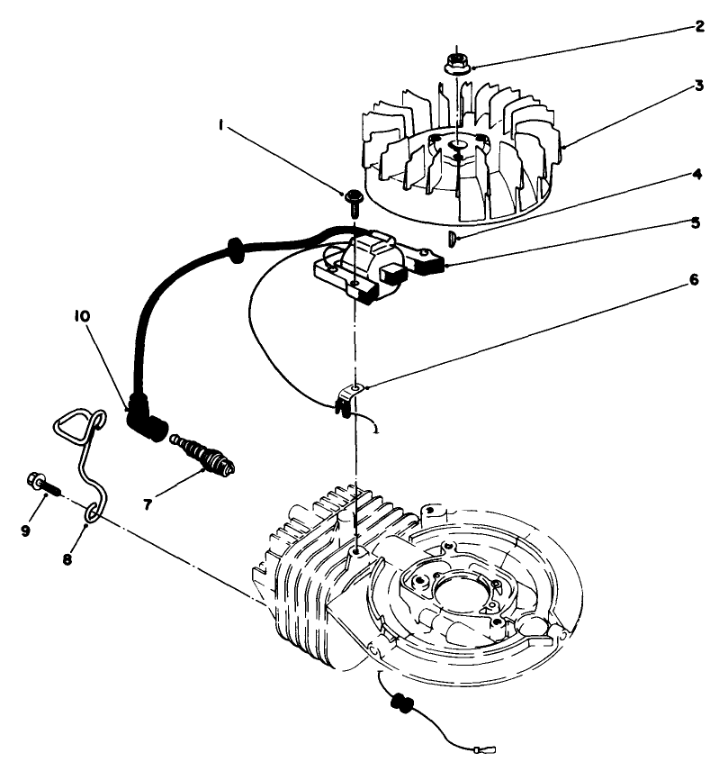 Engine Assembly Model No. 47ph7 Diagram and Parts List for 22025C 8000001 - 8999999 Toro Lawn Mower