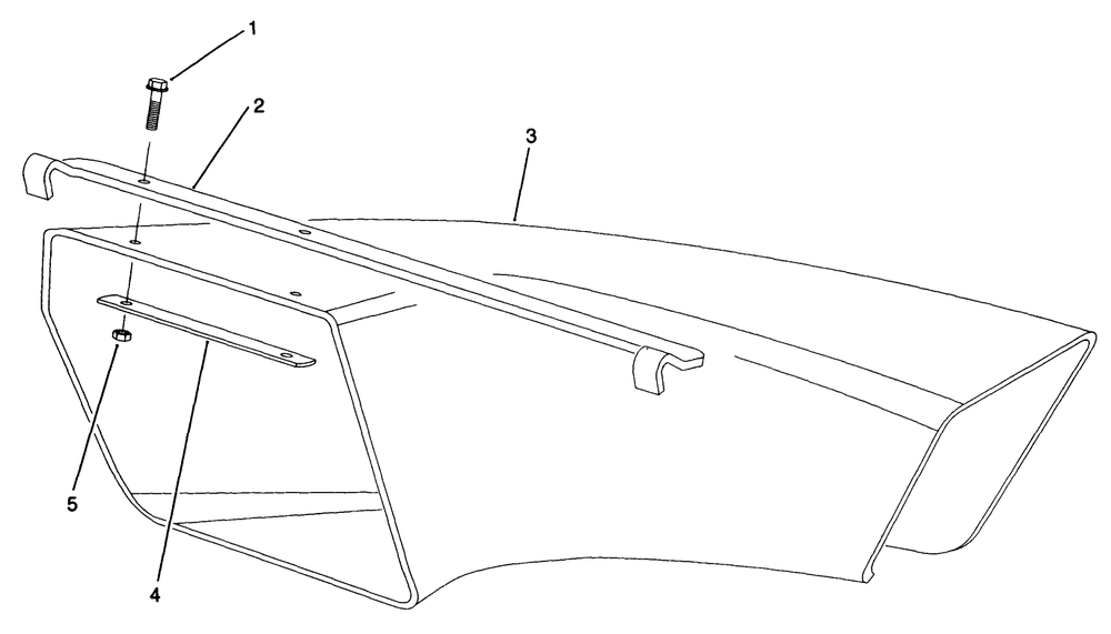 Side Discharge Chute Model No. 59112 (Optional) Diagram and Parts List for 22685 0000001 - 0999999 Toro Lawn Mower