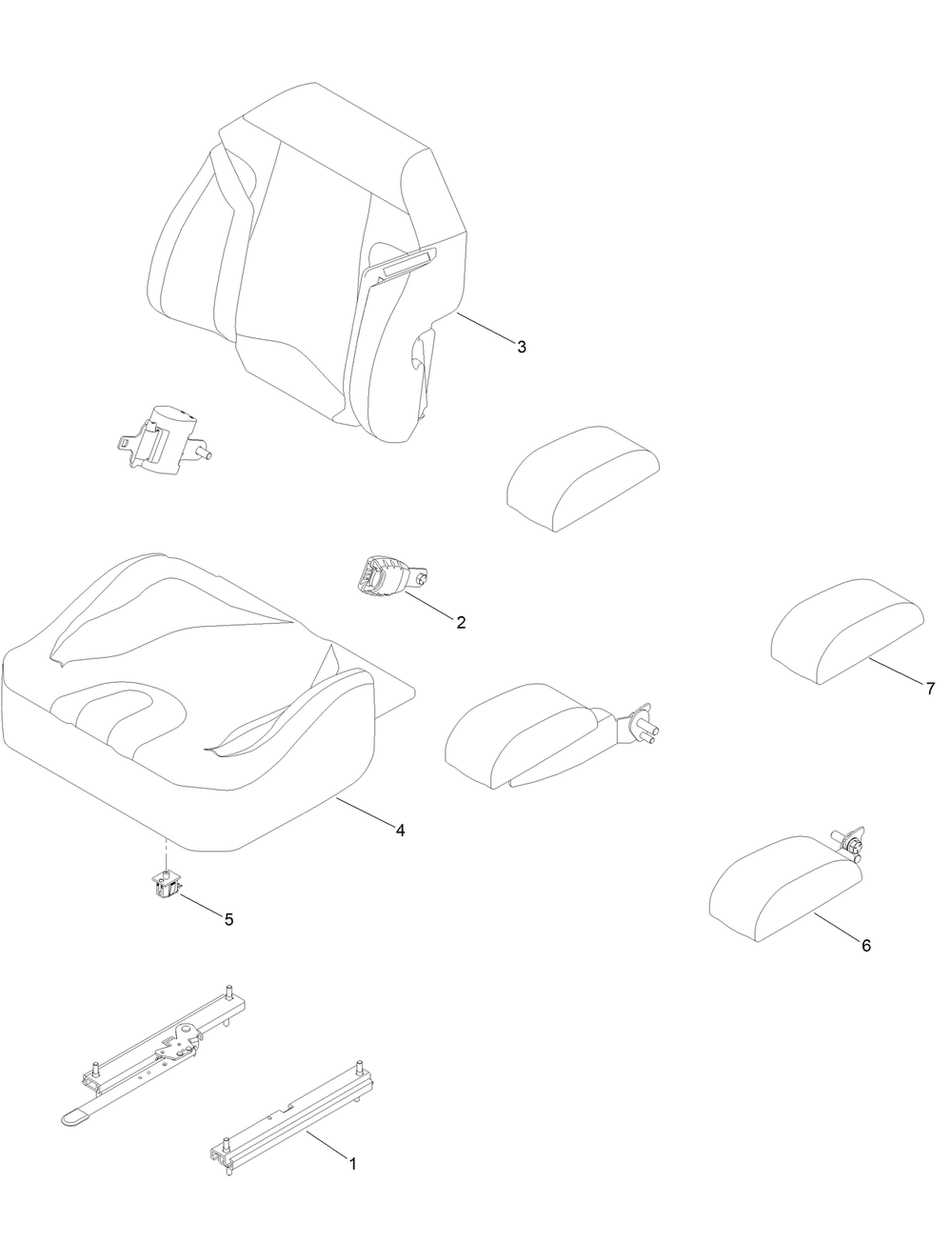 Seat Assembly No. 145-8421 Diagram and Parts List for 18765TE 400000000 - 414589899 Toro Lawn Tractor