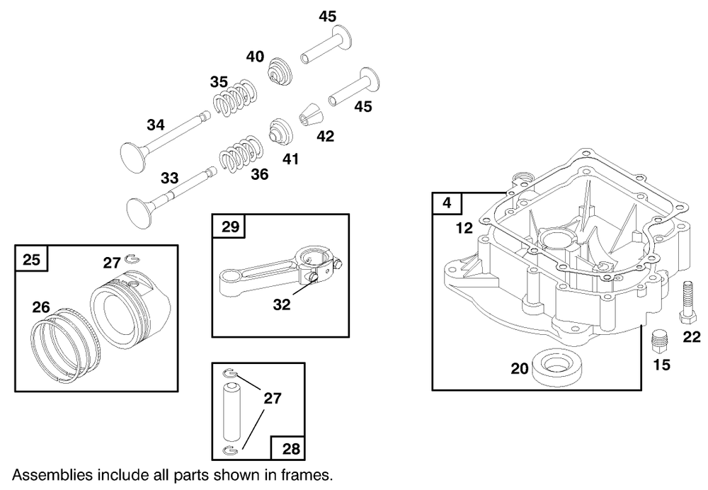 Engine Briggs & Stratton Model 284707-1148-E1 Diagram and Parts List for 71199 9900001 - 9999999 Toro Lawn Tractor