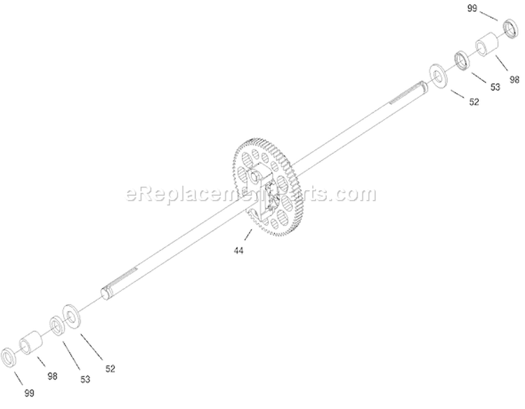 Page U Diagram and Parts List for 77104 200000001-200999999 - 2000 Toro Lawn Tractor