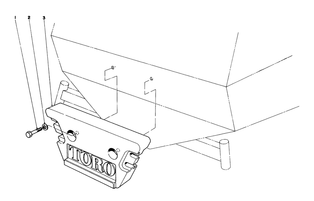 Cutting Unit 3 Diagram and Parts List for 30754 (800001-899999)(1988) Toro Lawn Tractor