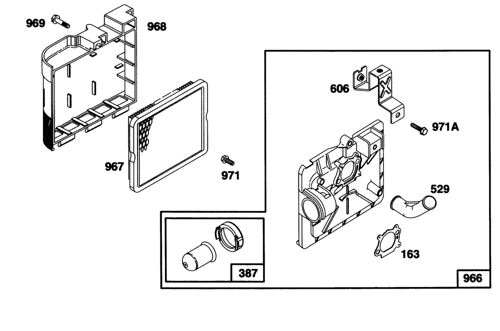 Engine Briggs & Stratton Model 12a802-0611-01 Diagram and Parts List for 20802BC 5900001 - 5999999 Toro Lawn Mower