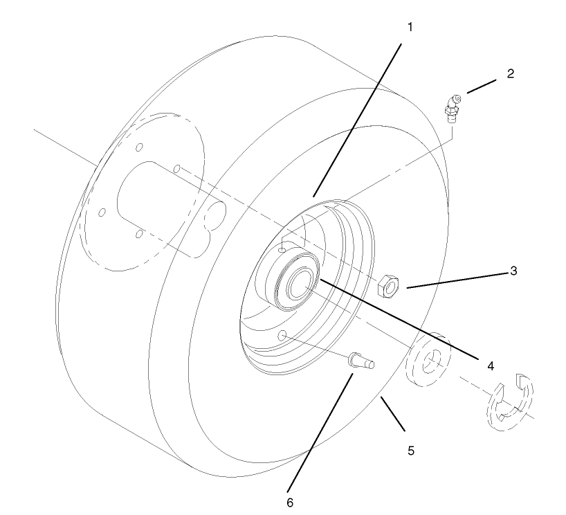 Wheel And Tire Asm Diagram and Parts List for 30177 795101 - 799999 Toro Lawn Tractor Accessories