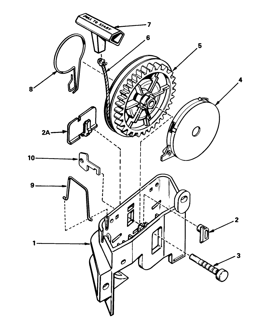 Starter No. 590531 Diagram and Parts List for 20762 2000001 - 2999999 Toro Lawn Mower