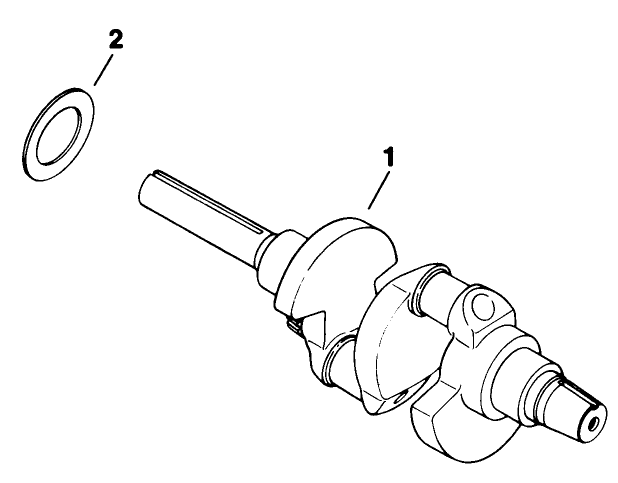 Crankshaft Diagram and Parts List for 30718 3900001 - 3999999 Toro Lawn Tractor