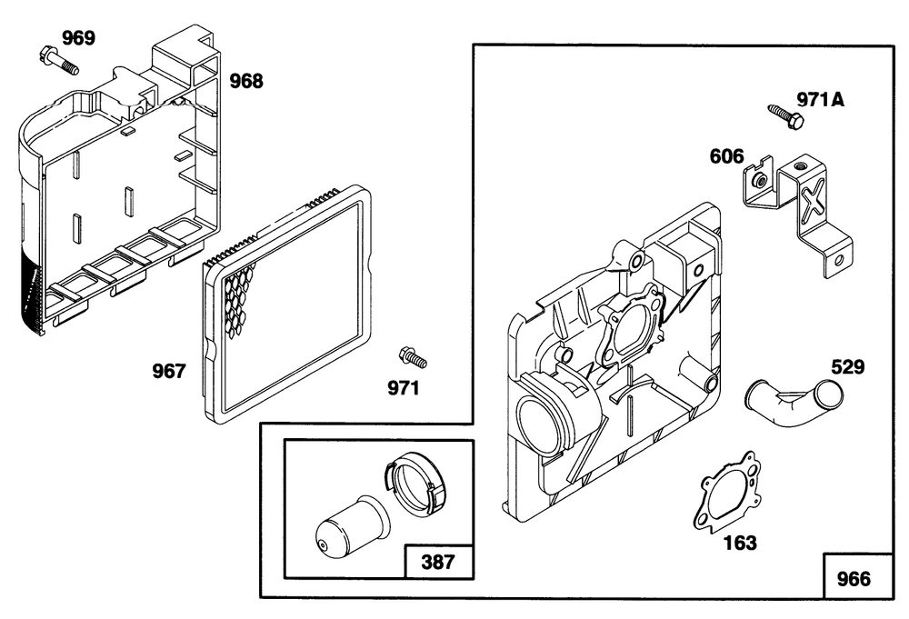 Engine Briggs & Stratton Model 12e802-0620-01 Diagram and Parts List for 21001B 6900001 - 6999999 Toro Lawn Mower