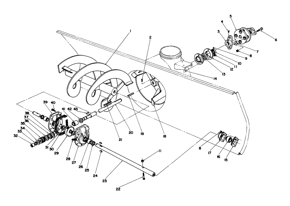 Snow Thrower 2 Diagram and Parts List for 30754 (800001-899999)(1988) Toro Lawn Tractor
