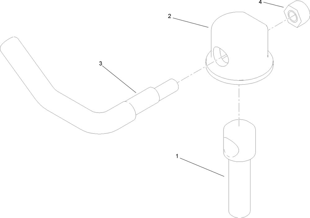 Lever Assembly Diagram and Parts List for 74955CP (290000001-290999999)(2009) Toro Lawn Mower