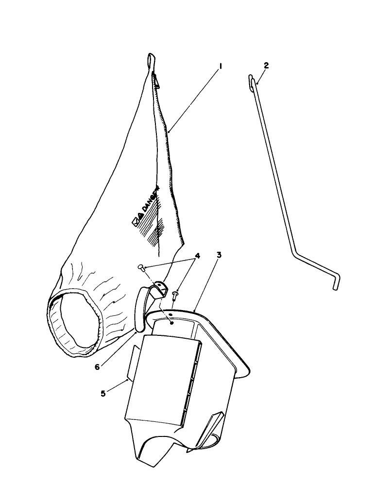 Bagging Kit 47-6510 (Optional) Diagram and Parts List for 16775 0000001 - 0999999 Toro Lawn Mower