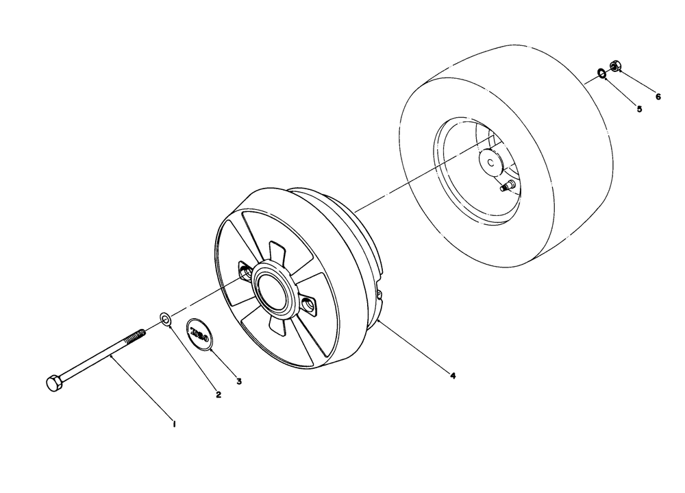Wheel Weight Kit Model No. 59159 (Optional) Diagram and Parts List for 57300 4000001 - 4999999 Toro Lawn Tractor