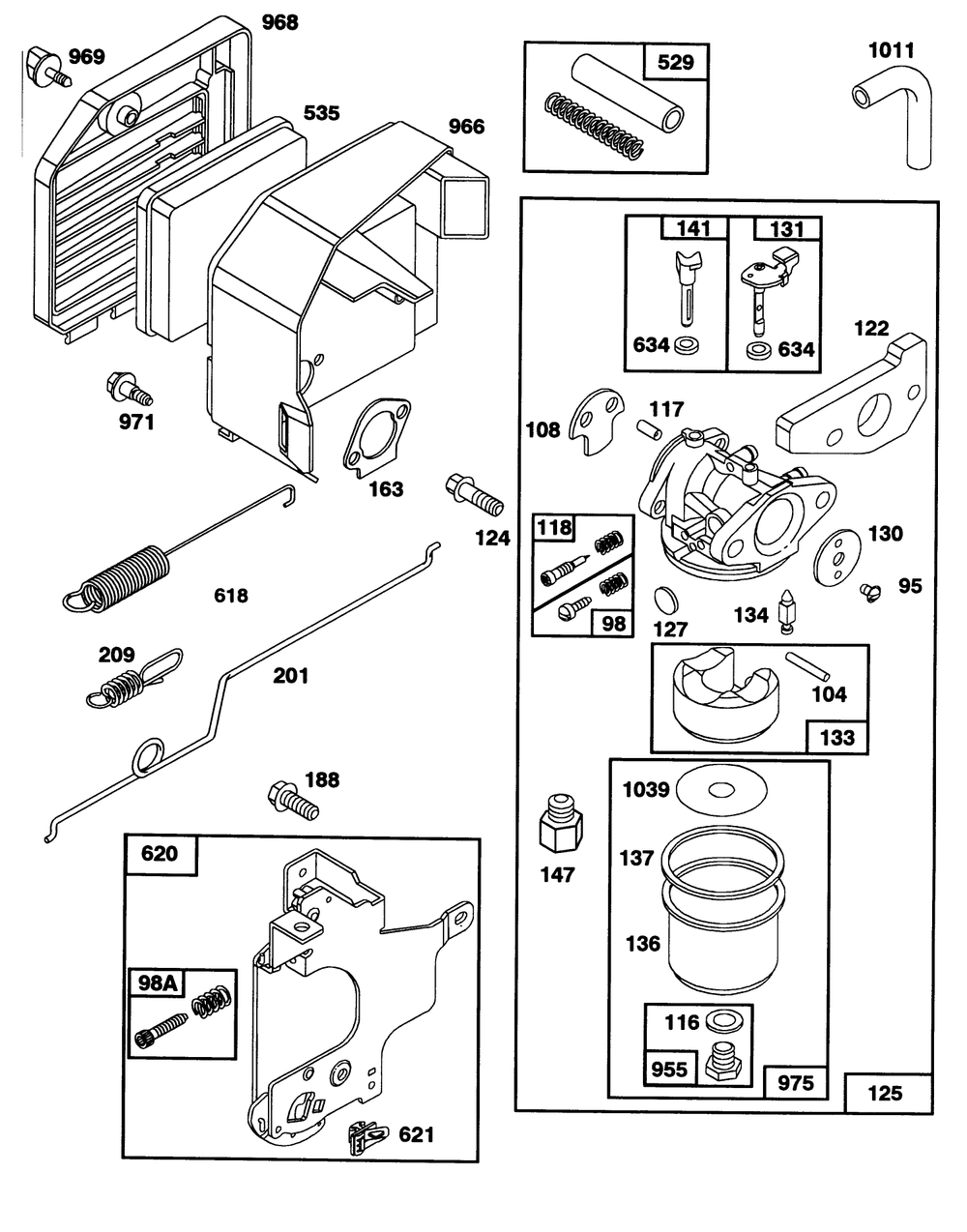 Engine Gts-150 77-8980 Diagram and Parts List for 20324 2000001 - 2999999 Toro Lawn Mower