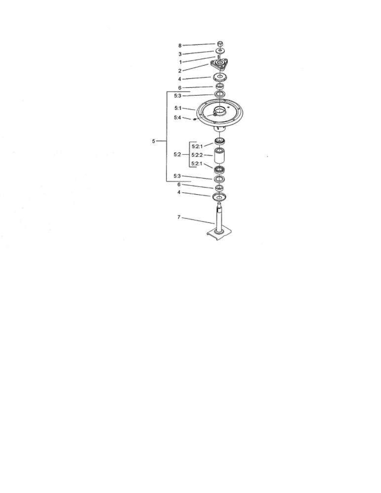 Spindle Assembly Diagram and Parts List for 74264 260000001 AND UP Toro Lawn Mower