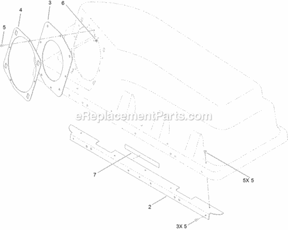 Bagger_Top_Assembly_No_117-5370 Diagram and Parts List for 79333 311000001 - 311999999 Toro Lawn Tractor Accessories