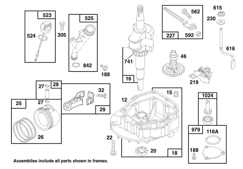Engine Gts 150 Diagram and Parts List for 26632 7900001 - 7999999 Toro Lawn Mower