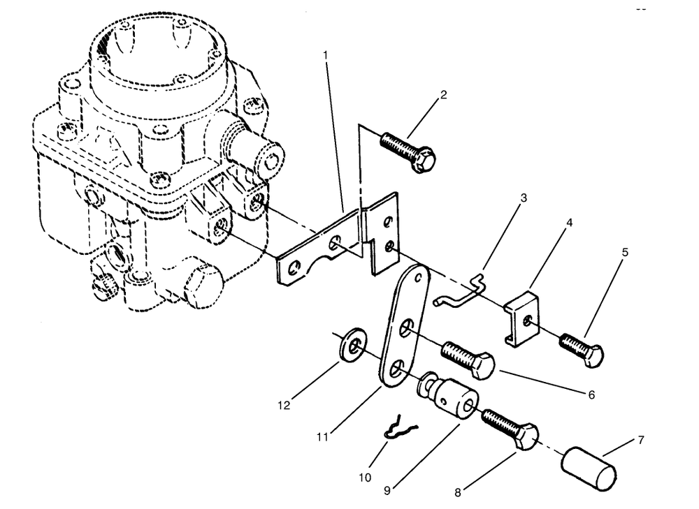 Choke Control Diagram and Parts List for 73441 7900001 - 7999999 Toro Lawn Tractor