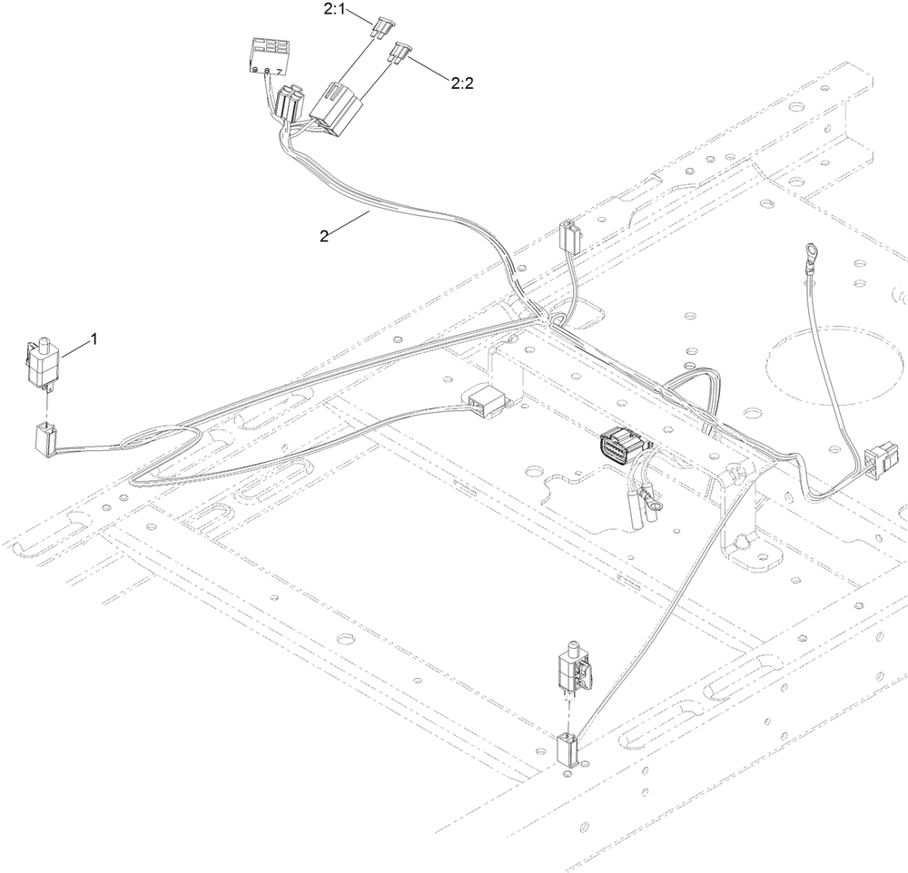 Fuse And Wire Harness Assembly Diagram and Parts List for 74750 316000001 - 316999999 Toro Lawn Tractor