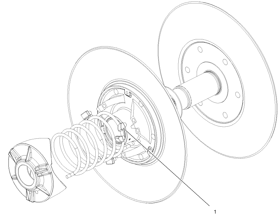 Clutch Assembly No. 99-7104 Diagram and Parts List for 12003 210000001 - 210999999 Toro Lawn Tractor