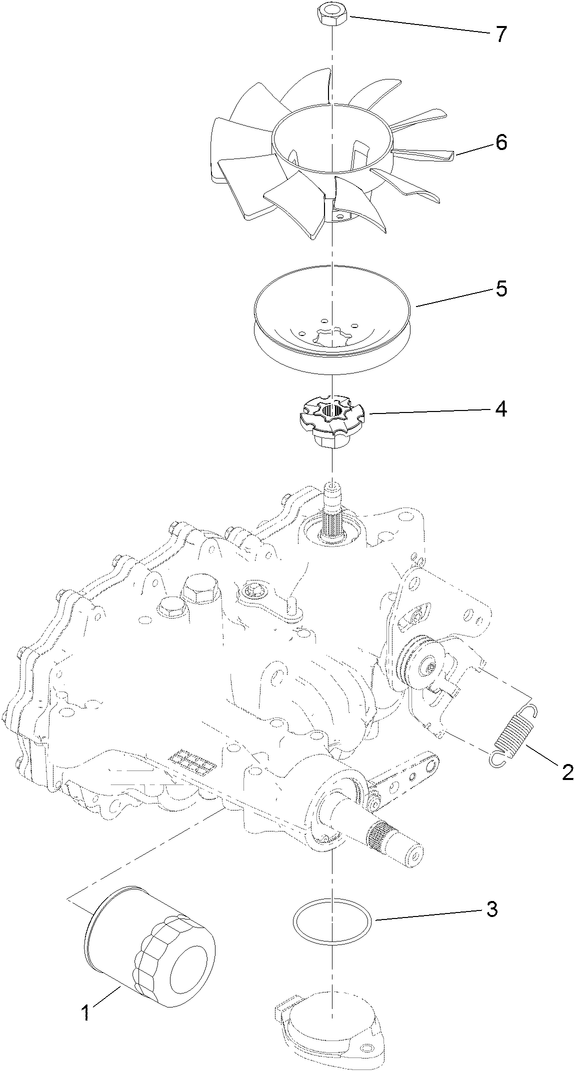 Lh Transaxle Assembly No. 126-9064 Diagram and Parts List for 39514 413000000 - 999999999 Toro Aerator