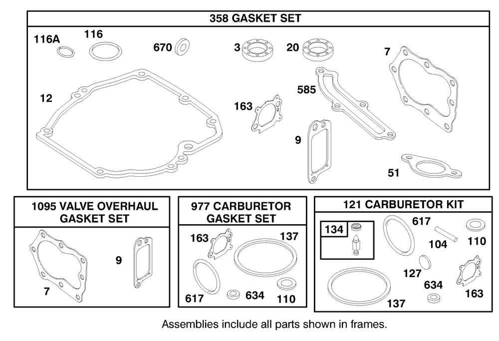 Engine Briggs & Stratton Model 12u802-1739-E1 Diagram and Parts List for 20716 8900001 - 8999999 Toro Lawn Mower
