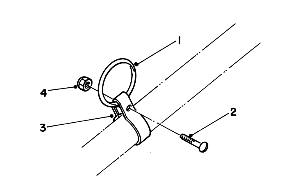 Harness Clamp & Ring Kit No. 46-2690 (Optional) Diagram and Parts List for 51606 2000001 - 2999999 Toro Trimmer