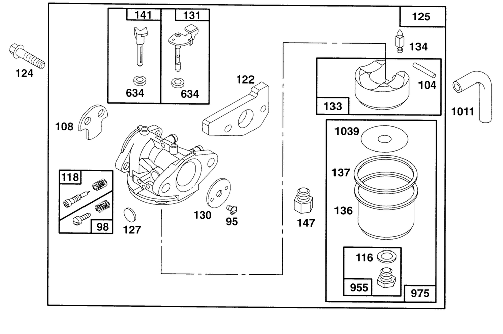 Engine Gts 150 Diagram and Parts List for 22153BC 5900001 - 5999999 Toro Lawn Mower
