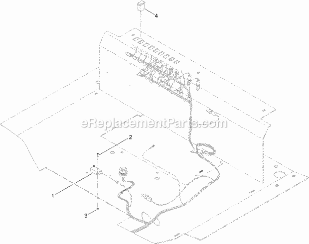 Auto Tilt Assembly Diagram and Parts List for 25511  Toro Lawn Tractor Accessories