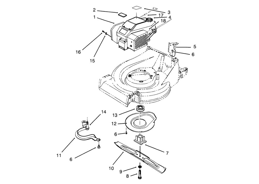 Engine Assembly Diagram and Parts List for 26630BC 4900001 - 4999999 Toro Lawn Mower