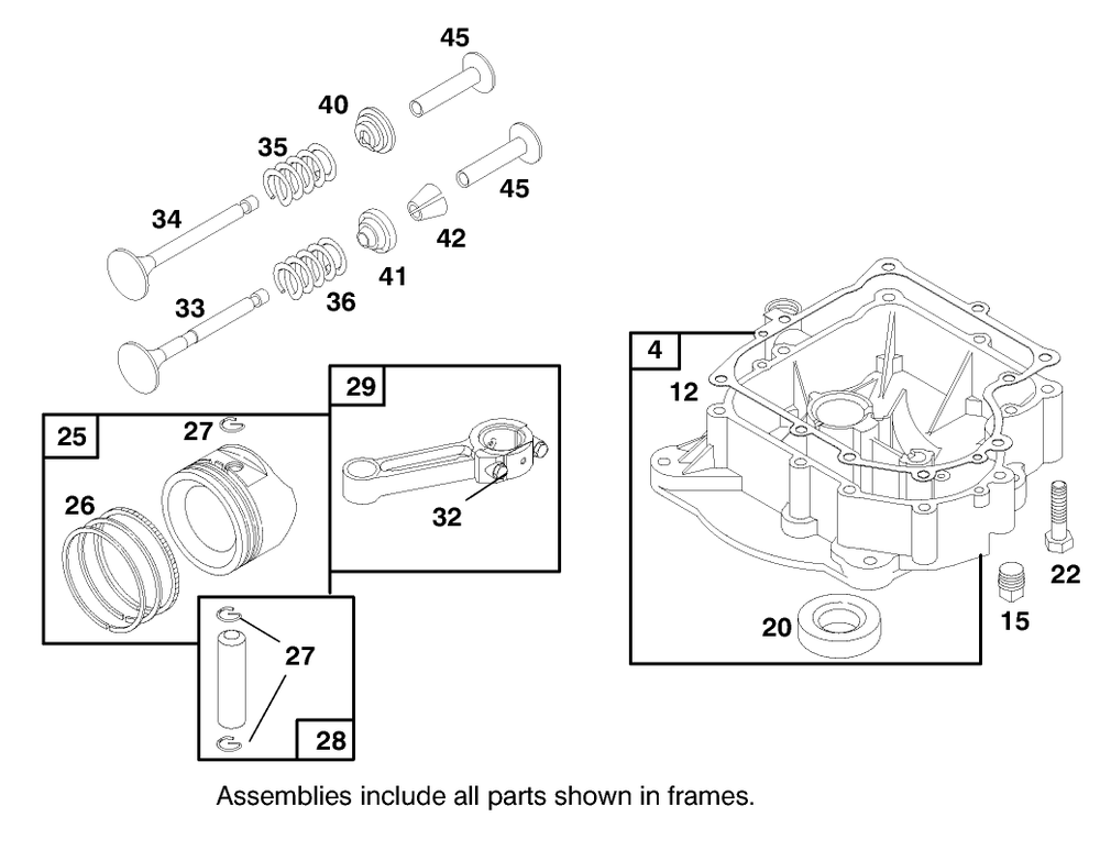 Engine Briggs & Stratton Model 283707-1156-E1 Diagram and Parts List for 71201 8900001 - 8999999 Toro Lawn Tractor
