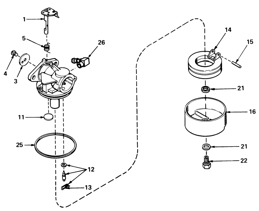 Carburetor No. 631784a Diagram and Parts List for 20403 7000001 - 7999999 Toro Lawn Mower
