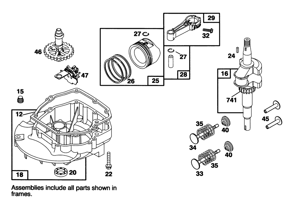 Engine Briggs & Stratton Model 12a802-0611-01 Diagram and Parts List for 20904BC 5900001 - 5999999 Toro Lawn Mower