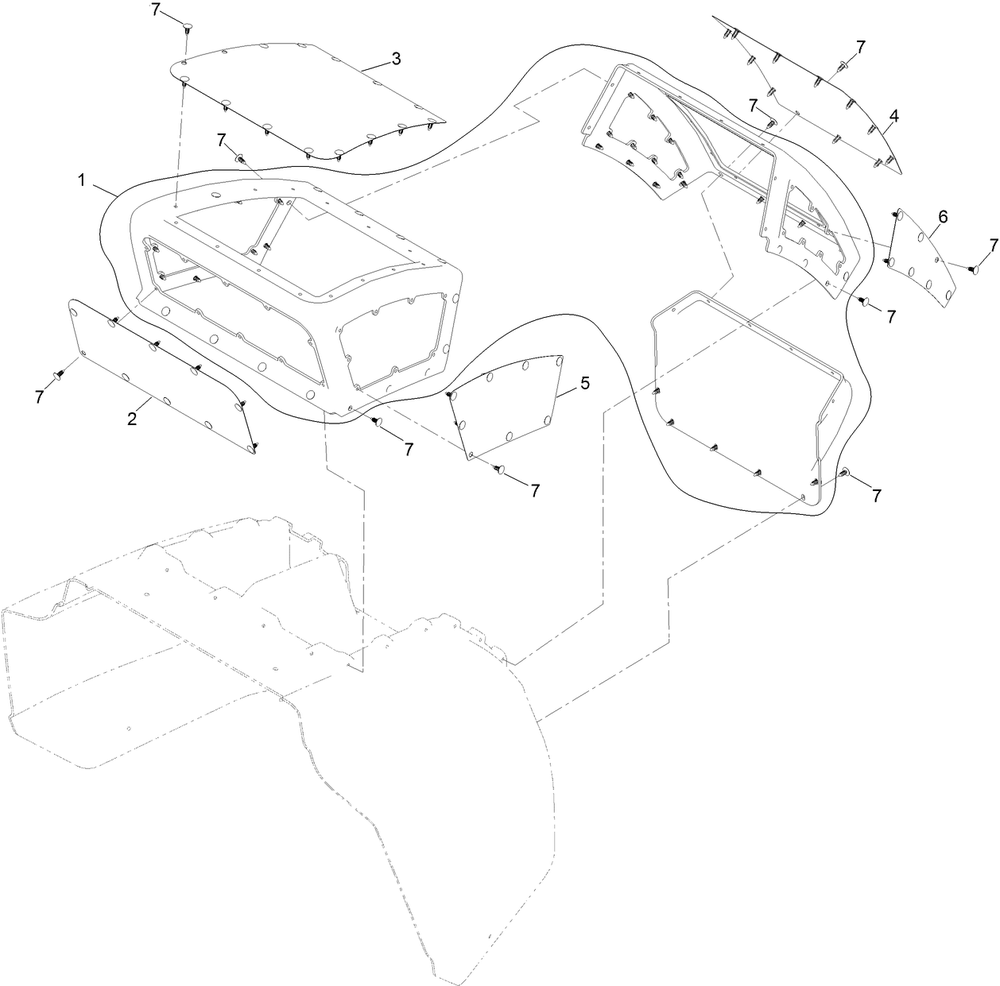 Hood Intake Assembly No. 142-4742 Diagram and Parts List for 72098 413000000 - 999999999 Toro Lawn Tractor