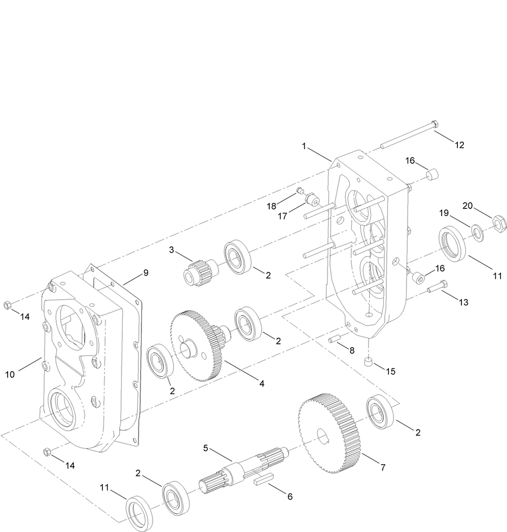 Transmission Assembly No. Au104951 Diagram and Parts List for 25403 400000000 - 401399999 Toro Lawn Tractor Accessories