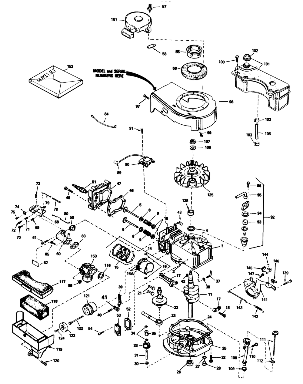 Engine Tecumseh Model No. Tvs90-43228d (Continued)(Used On Units With Serial No. 6000101-6001100) Diagram and Parts List for 20675 6000001 - 6999999 Toro Lawn Mower