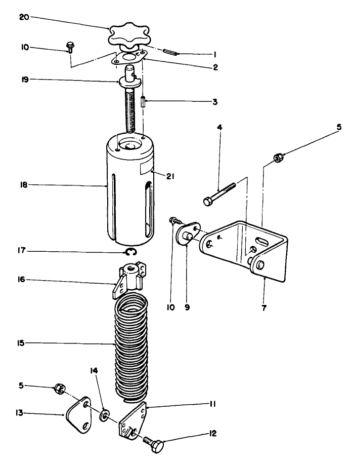 52" Weight Transfer Kit Model No. 30702 Diagram and Parts List for 30798 0000001 - 0999999 Toro Lawn Tractor
