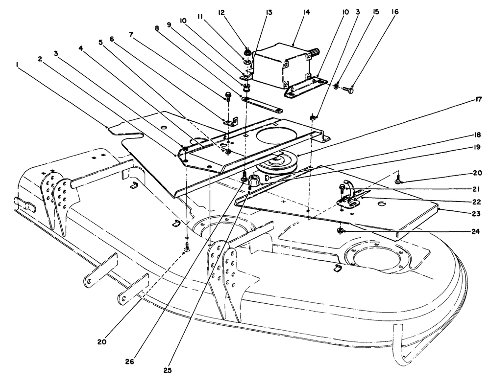 52" Cutting Unit Model No. 30555 (Continued) Diagram and Parts List for 30798 0000001 - 0999999 Toro Lawn Tractor