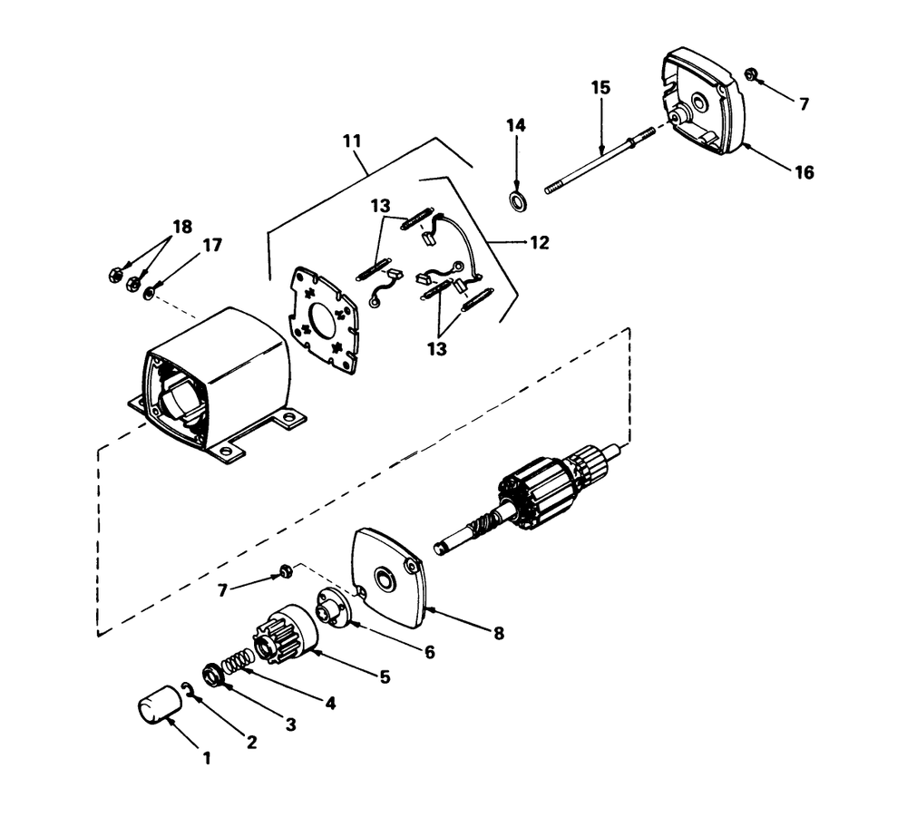 12 Volt Electric Starter No. 33606 Diagram and Parts List for 56125 2000001 - 2999999 Toro Lawn Tractor