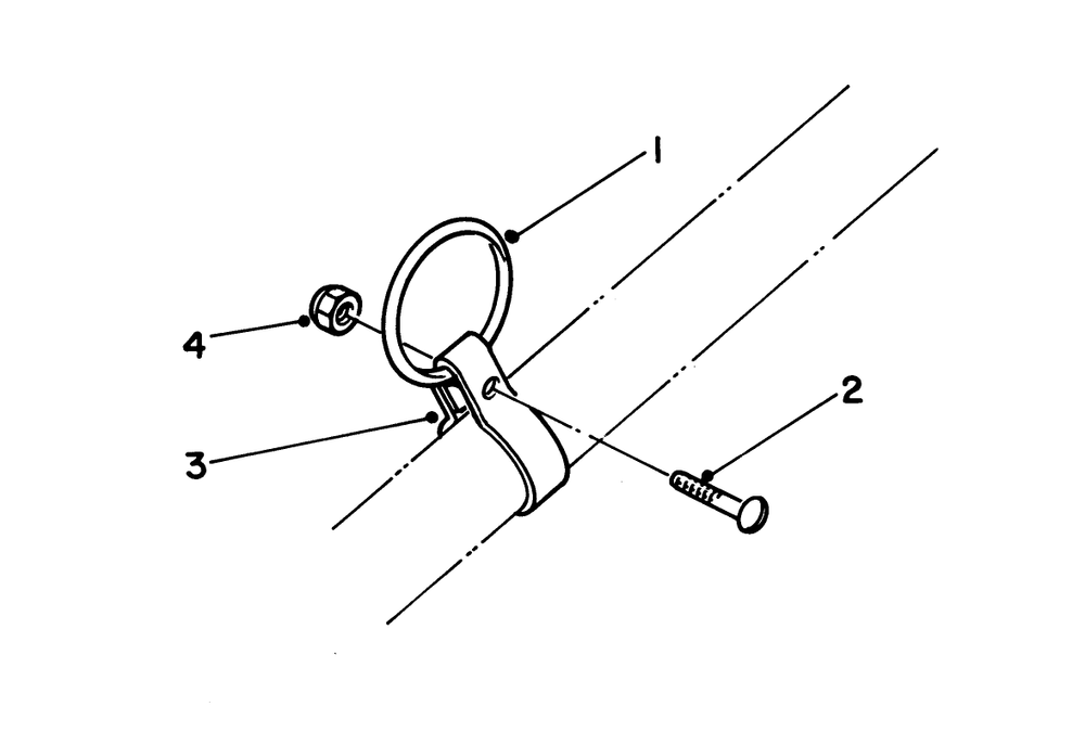 Clamp & Ring Kit No. 46-2690 (Optional) Diagram and Parts List for 51604 2000001 - 2999999 Toro Trimmer