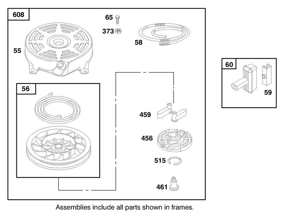 Engine Briggs & Stratton Model 12f802-1767-E1 Diagram and Parts List for 20803 8900001 - 8999999 Toro Lawn Mower