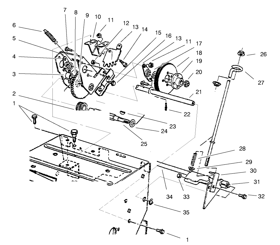 Traction Assembly (Continued) Diagram and Parts List for 38063 7900001 - 7999999 Toro Snow Blower