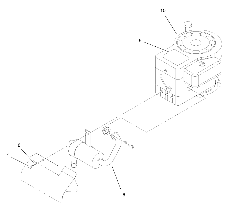 Engine Assembly Diagram and Parts List for 71190 8900001 - 8999999 Toro Lawn Tractor