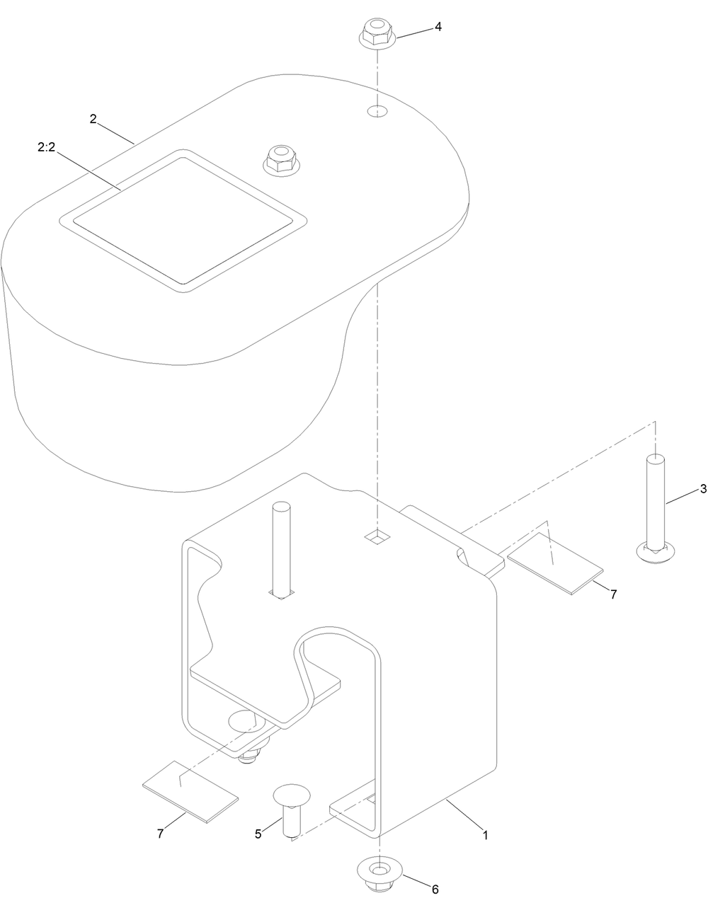 Rh Weight Assembly Diagram and Parts List for 78489 400000000 - 999999999 Toro Lawn Tractor