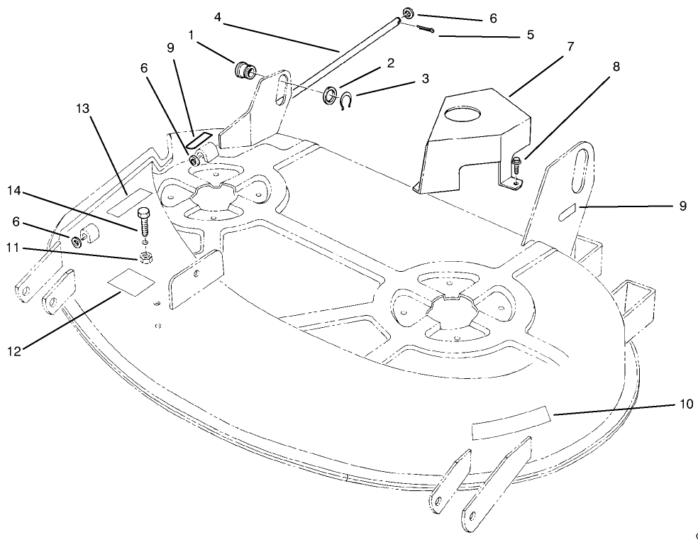 Cover Assembly Diagram and Parts List for 78215 4900001 - 4999999 Toro Lawn Tractor
