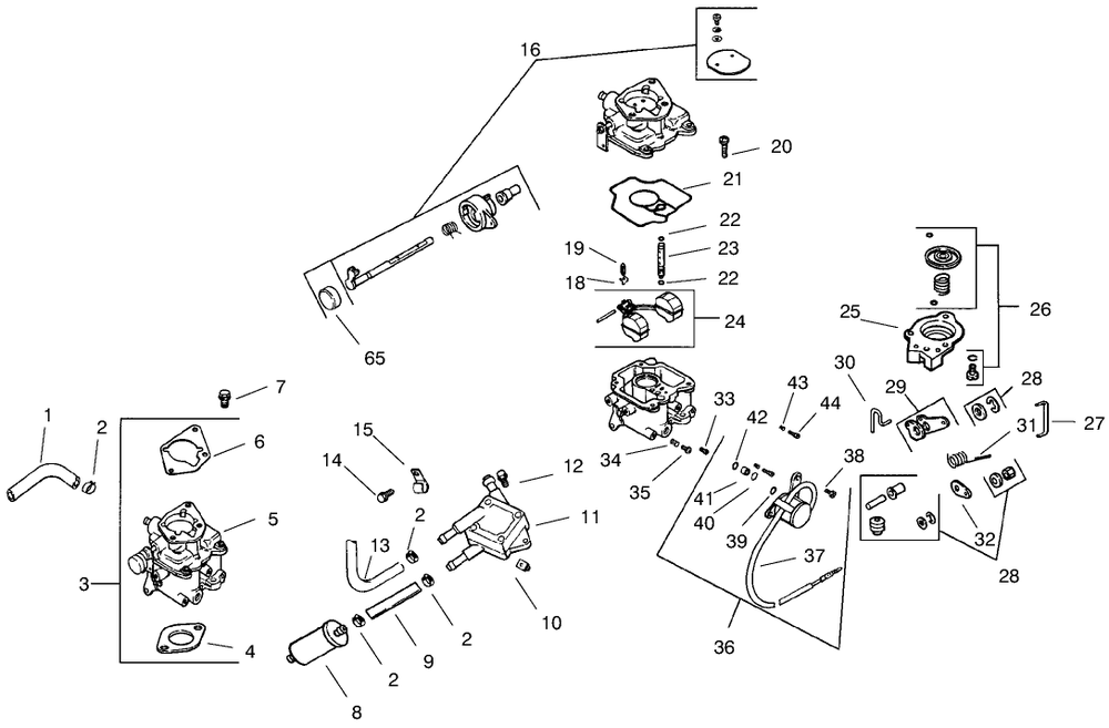 Cylinder/Crankcase Diagram and Parts List for 74212 (200000001-200999999)(2000) Toro Lawn Mower