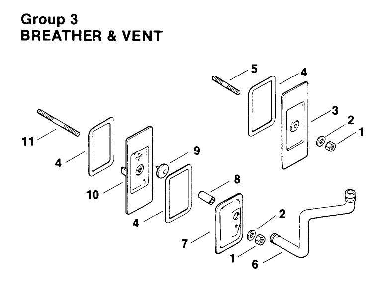 Breather & Vent-Engine Kohler Model No. Mv16s-Type Ps56519 Diagram and Parts List for 30180 490731 - 499999 Toro Lawn Tractor Accessories